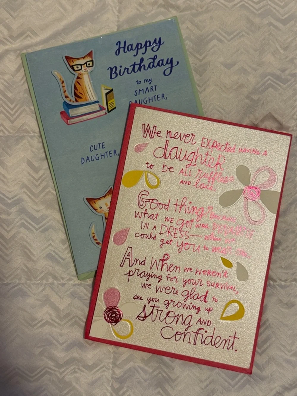🌻 Bundle of 2 Hallmark Happy Birthday Daughter Cards